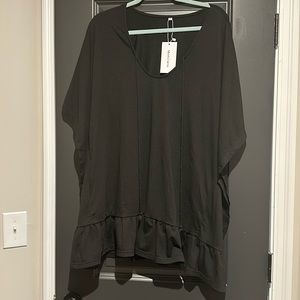 NWT MeetCurve black bathing suit coverup